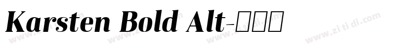 Karsten Bold Alt字体转换